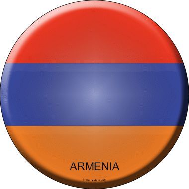 Armenia Novelty Metal Circular Sign