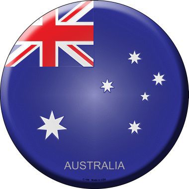 Australia Novelty Metal Circular Sign