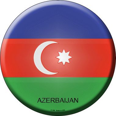 Azerbaijan Country Novelty Metal Circular Sign