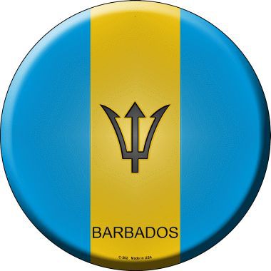 Barbados Country Novelty Metal Circular Sign