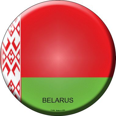 Belarus Country Novelty Metal Circular Sign