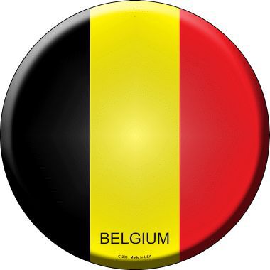 Belgium Country Novelty Metal Circular Sign
