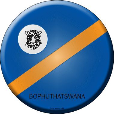Bophuthatswana Country Novelty Metal Circular Sign