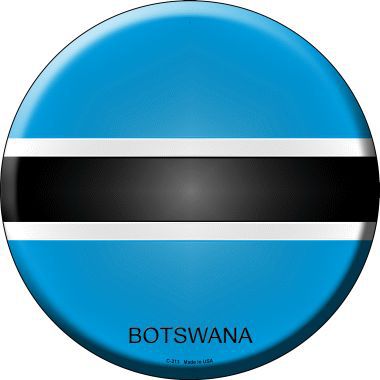 Botswana Country Novelty Metal Circular Sign