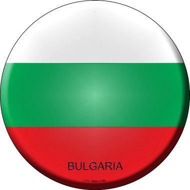 Bulgaria Country Novelty Metal Circular Sign