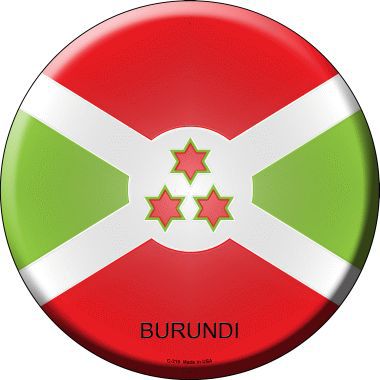 Burundi Country Novelty Metal Circular Sign