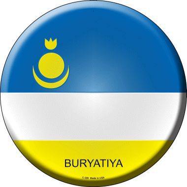 Buryatiya Country Novelty Metal Circular Sign
