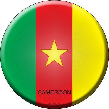 Cameroon Country Novelty Metal Circular Sign