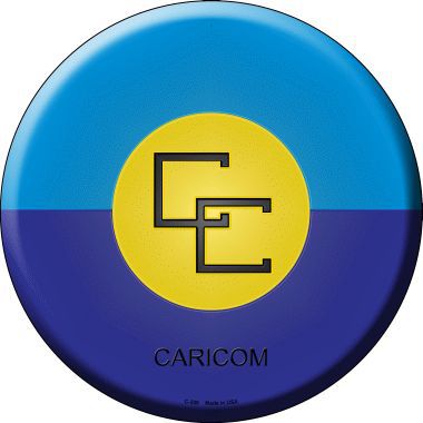 Caricorn Country Novelty Metal Circular Sign