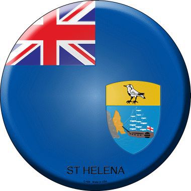 St Helena Country Novelty Metal Circular Sign