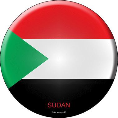 Sudan Country Novelty Metal Circular Sign