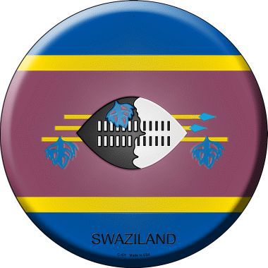 Swaziland Country Novelty Metal Circular Sign