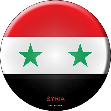 Syria Country Novelty Metal Circular Sign