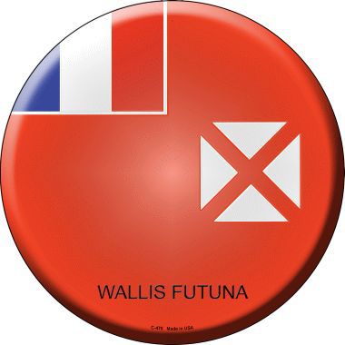 Wallis Futuna Country Novelty Metal Circular Sign