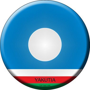 Yakutia Country Novelty Metal Circular Sign