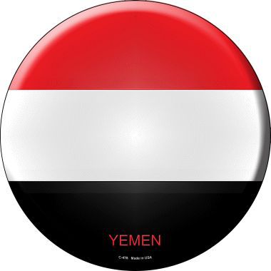Yemen Country Novelty Metal Circular Sign