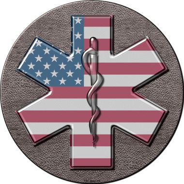 Medical Cross Novelty Metal Circular Sign