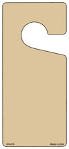 Gold Solid Blank Novelty Metal Door Hanger DH-015