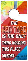 The Red Tape Novelty Metal Door Hanger DH-055