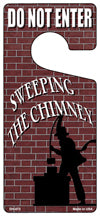 Sweeping The Chimney Novelty Metal Door Hanger DH-072