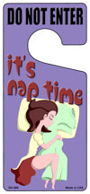 Its Nap Time Novelty Metal Door Hanger DH-080