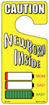 Newborn Inside Novelty Metal Door Hanger DH-103
