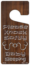 Please Knock Softly Novelty Metal Door Hanger DH-104