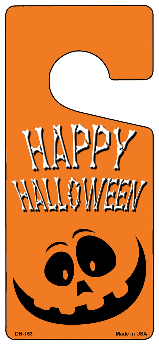 Happy Halloween Smile Novelty Metal Door Hanger