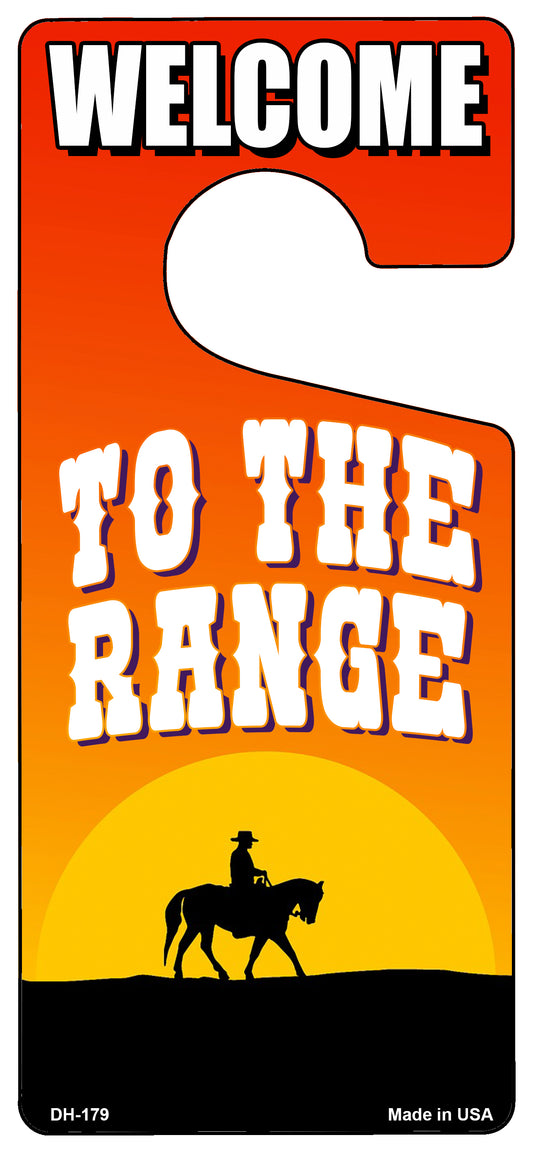 To The Range Novelty Metal Door Hanger DH-179