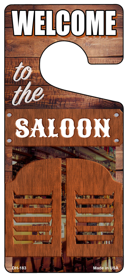 To The Saloon Novelty Metal Door Hanger DH-183