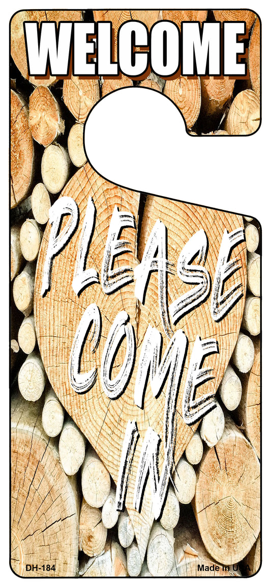 Please Come In Novelty Metal Door Hanger DH-184