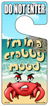Im In A Crabby Mood Novelty Metal Door Hanger DH-237