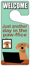 Pawffice Dog Novelty Metal Door Hanger DH-241
