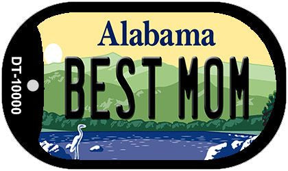 Best Mom Alabama Novelty Metal Dog Tag Necklace DT-10000