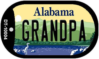 Grandpa Alabama Novelty Metal Dog Tag Necklace DT-10004