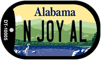 N Joy AL Alabama Novelty Metal Dog Tag Necklace DT-10005