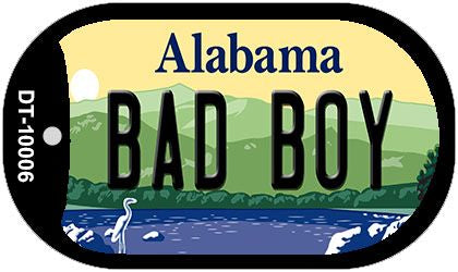 Bad Boy Alabama Novelty Metal Dog Tag Necklace DT-10006