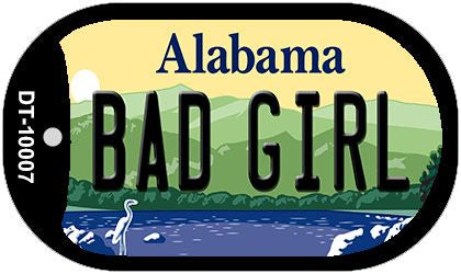 Bad Girl Alabama Novelty Metal Dog Tag Necklace DT-10007