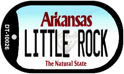 Little Rock Arkansas Novelty Metal Dog Tag Necklace DT-10026