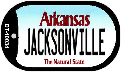 Jacksonville Arkansas Novelty Metal Dog Tag Necklace DT-10034