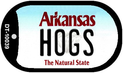 Hogs Arkansas Novelty Metal Dog Tag Necklace DT-10039