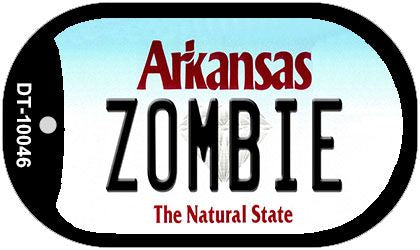 Zombie Arkansas Novelty Metal Dog Tag Necklace DT-10046