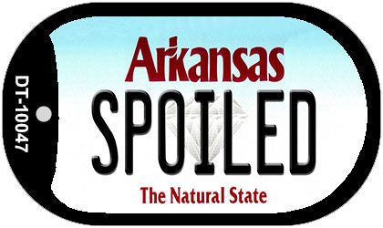 Spoiled Arkansas Novelty Metal Dog Tag Necklace DT-10047