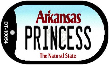 Princess Arkansas Novelty Metal Dog Tag Necklace DT-10054