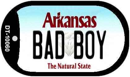 Bad Boy Arkansas Novelty Metal Dog Tag Necklace DT-10060