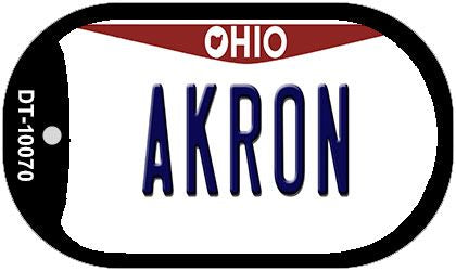 Akron Ohio Novelty Metal Dog Tag Necklace DT-10070