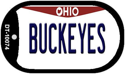 Buckeyes Ohio Novelty Metal Dog Tag Necklace DT-10074