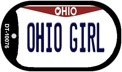 Ohio Girl Ohio Novelty Metal Dog Tag Necklace DT-10076