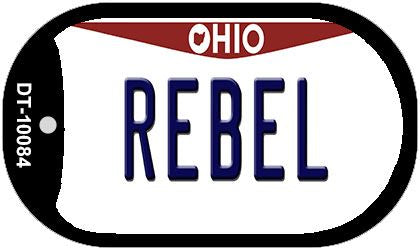 Rebel Ohio Novelty Metal Dog Tag Necklace DT-10084
