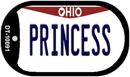 Princess Ohio Novelty Metal Dog Tag Necklace DT-10091